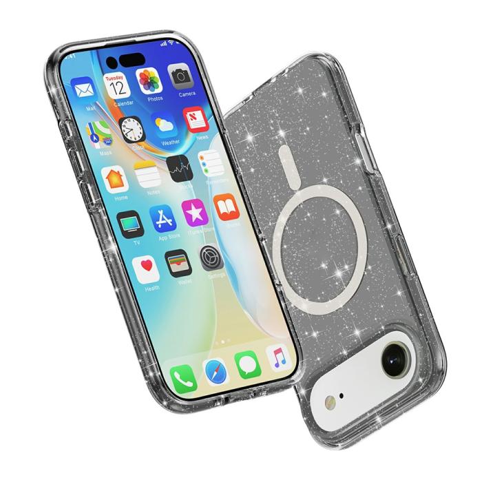 Bild 6, iPhone Air Skal MagSafe Glitter Svart