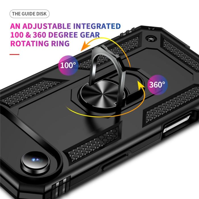 Bild 3, iPhone Air Skal Shockproof Hybrid Ring Svart