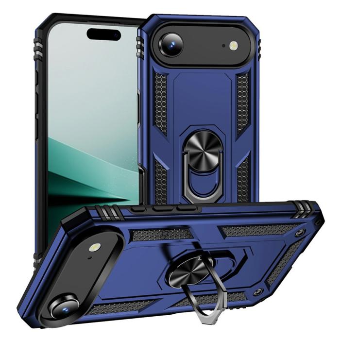 Bild 1, iPhone Air Skal Shockproof Hybrid Ring Blå