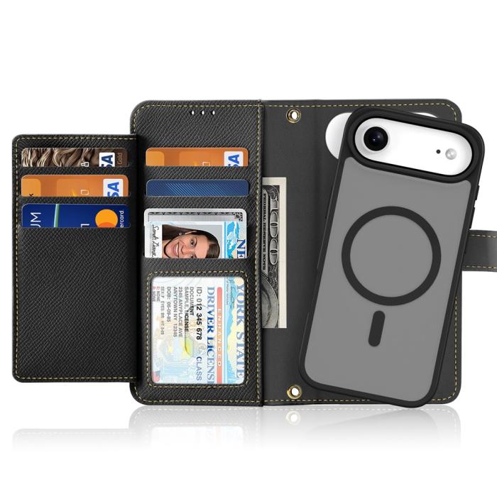 Bild 2, DUX DUCIS iPhone Air 2in1 Magnet Fodral Lawa Series Svart