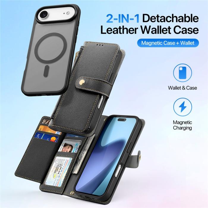 Bild 3, DUX DUCIS iPhone Air 2in1 Magnet Fodral Lawa Series Svart