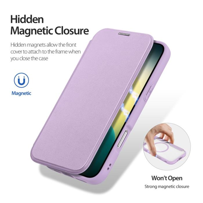 Bild 6, DUX DUCIS iPhone Air Fodral MagSafe Skin X Pro Lila / Rosa