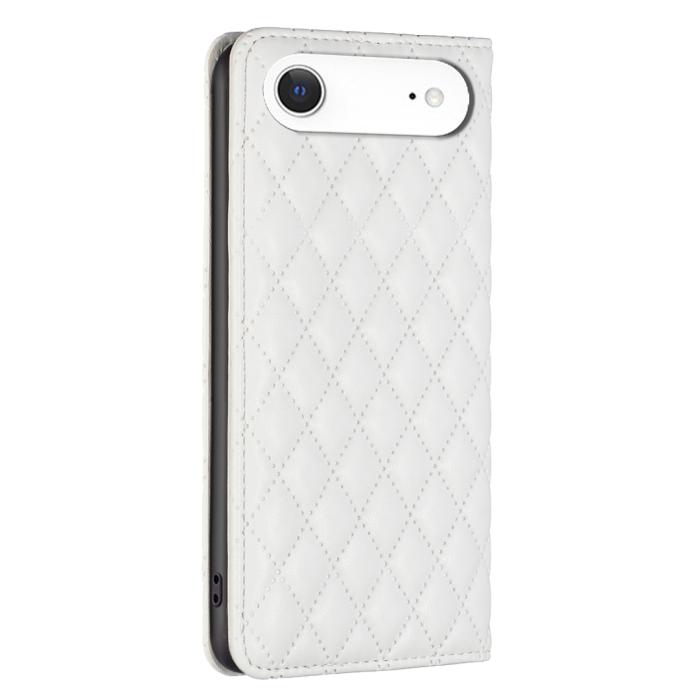 Bild 3, BINFEN iPhone Air Fodral Diamond Flip Läder Vit