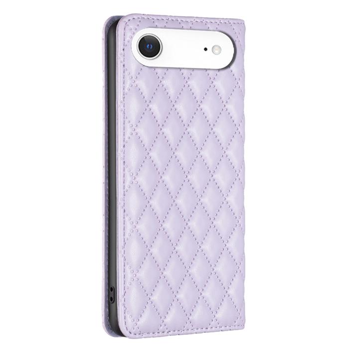 Bild 3, BINFEN iPhone Air Fodral Diamond Flip Läder Lila