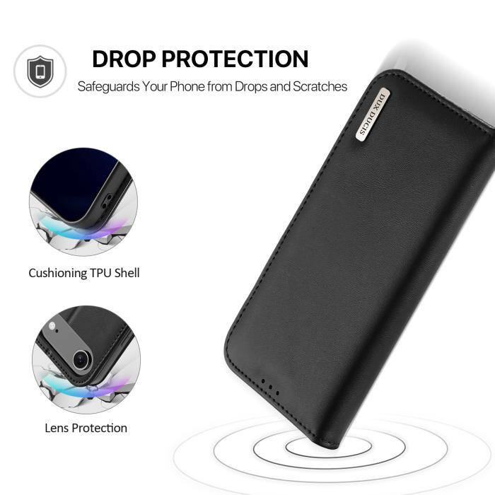 Bild 5, DUX DUCIS iPhone Air Fodral HIVO Äkta Läder Svart