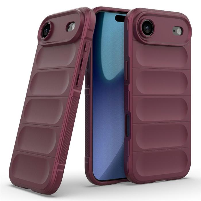 Bild 2, iPhone Air Skal Magic Shield Vinröd