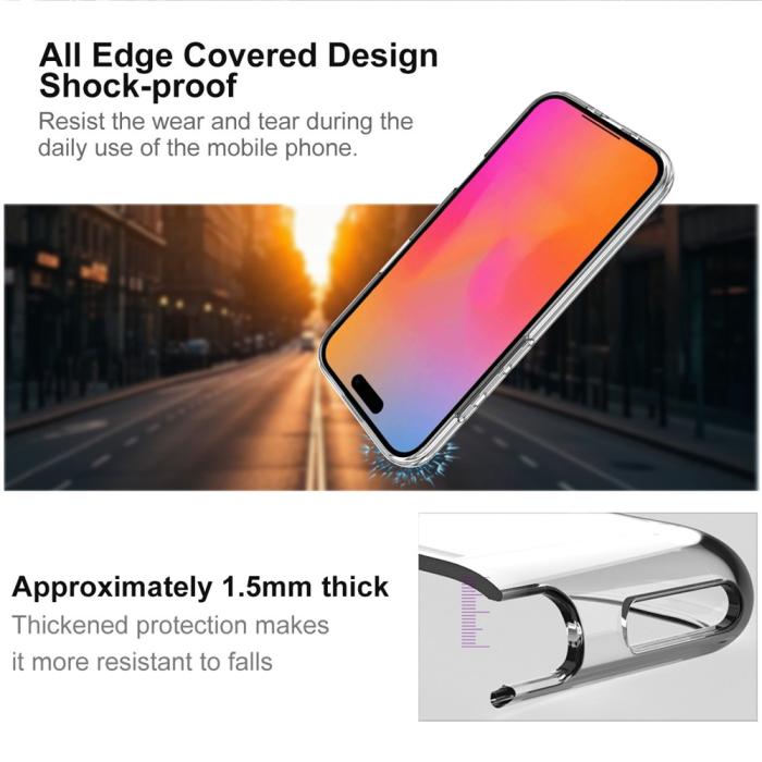 Bild 4, IMAK iPhone 17 Air Skal TPU Transparent