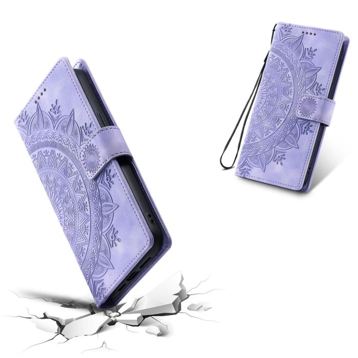 Bild 6, iPhone Air Fodral Mandala Läder Lila