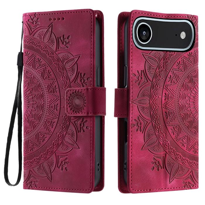Bild 1, iPhone Air Fodral Mandala Läder Rosa