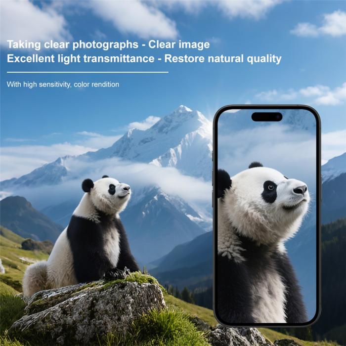 Bild 6, IMAK iPhone 17 Air Linsskydd Härdat Glas Transparent