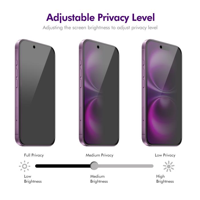 Bild 4, ENKAY iPhone Air Skärmskydd Härdat Glas Privacy