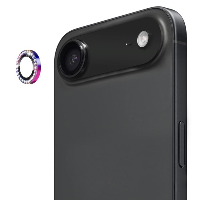Bild 1, ENKAY iPhone Air Linsskydd Strass Colorful