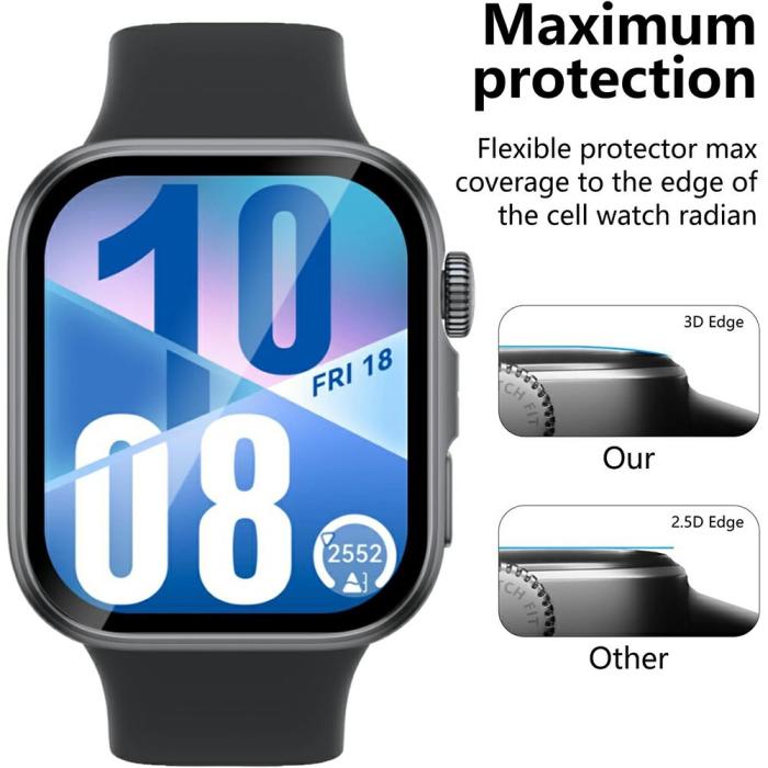 Bild 4, Huawei Watch Fit 4 Skärmskydd 2-PACK