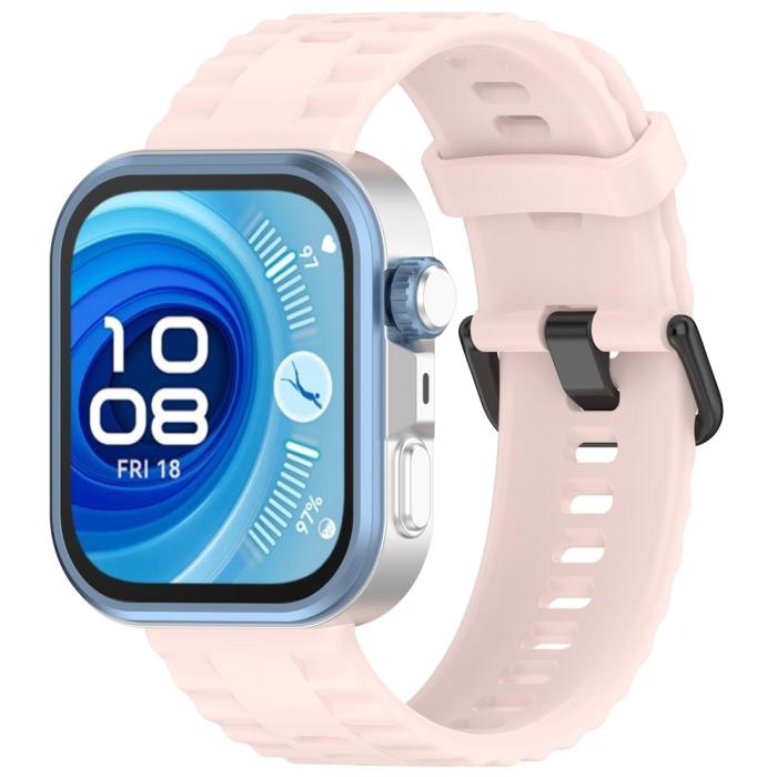 Bild 4, Huawei Watch Fit 4 Pro / 4 / 3 Armband Silikon Ljus Rosa