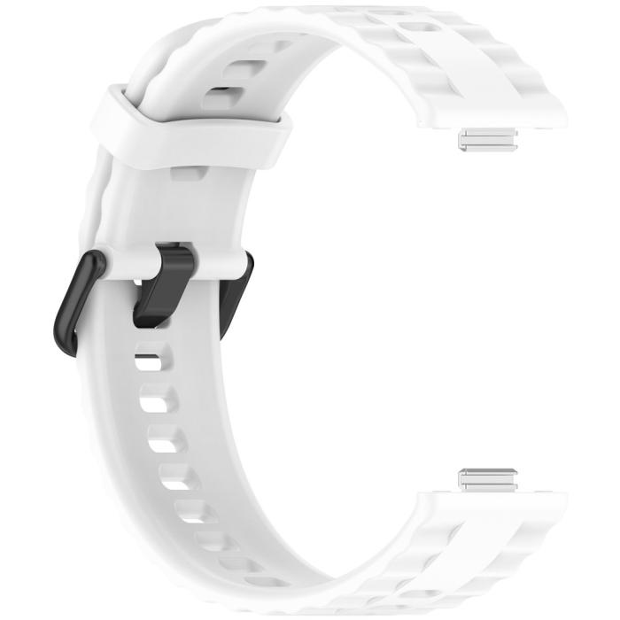 Bild 3, Huawei Watch Fit 4 Pro / 4 / 3 Armband Silikon Vit