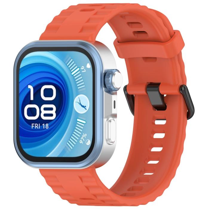 Bild 4, Huawei Watch Fit 4 Pro / 4 / 3 Armband Silikon Orange