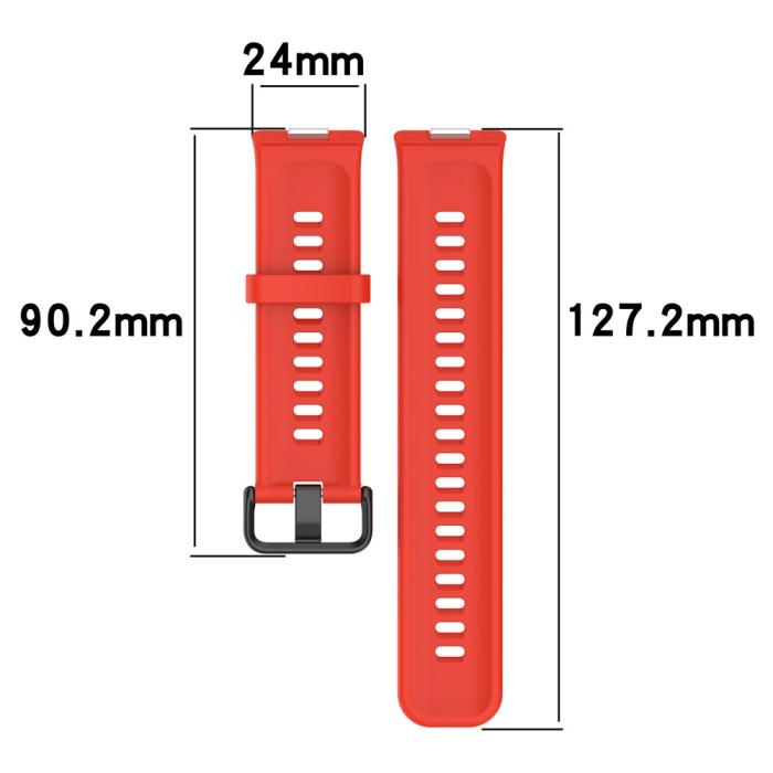 Bild 6, Huawei Watch Fit 4 Pro / 4 / 3 Armband Silikon Orange