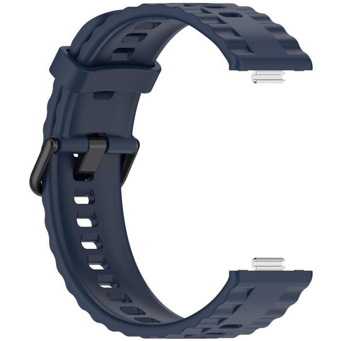 Bild 3, Huawei Watch Fit 4 Pro / 4 / 3 Armband Silikon Mörk Blå