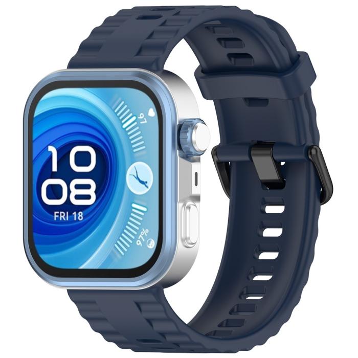 Bild 4, Huawei Watch Fit 4 Pro / 4 / 3 Armband Silikon Mörk Blå