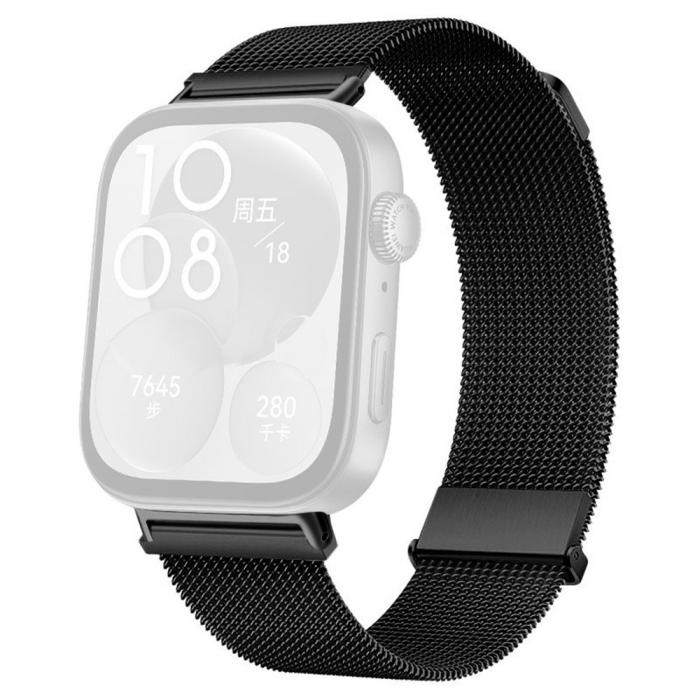 Bild 1, Huawei Watch Fit 4 Pro / 4 / 3 Klockarmband Milanese Svart