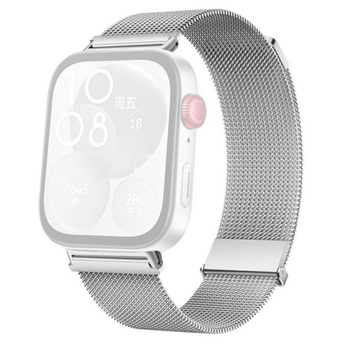 Bild 1, Huawei Watch Fit 4 Pro / 4 / 3 Klockarmband Milanese Silver