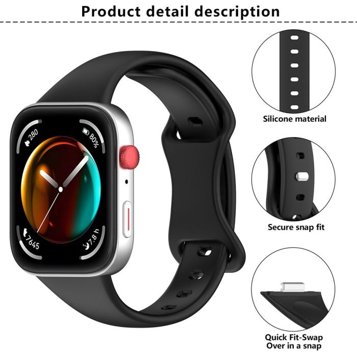 Bild 4, KALEBOL Huawei Watch Fit 4 Pro/4/3 Armband Silikon Lila