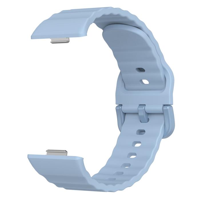 Bild 2, KALEBOL Huawei Watch Fit 4 Pro/4/3 Armband Wave Silikon Blå