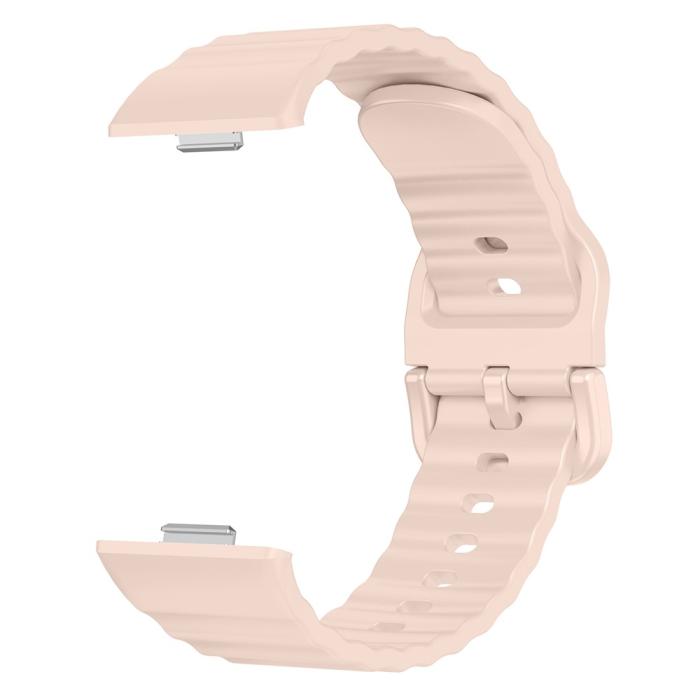 Bild 2, KALEBOL Huawei Watch Fit 4 Pro/4/3 Armband Wave Silikon Rosa