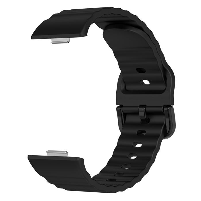 Bild 2, KALEBOL Huawei Watch Fit 4 Pro/4/3 Armband Wave Silikon Svart
