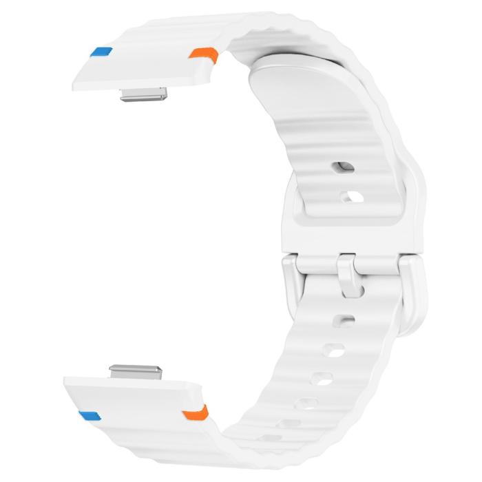 Bild 3, Huawei Watch Fit 4 Pro / 4 / 3 Klockarmband Wave Silikon Vit