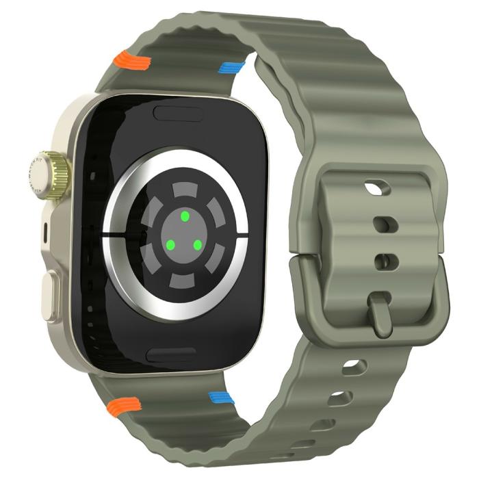 Bild 1, Huawei Watch Fit 4 Pro / 4 / 3 Klockarmband Wave Silikon Grön
