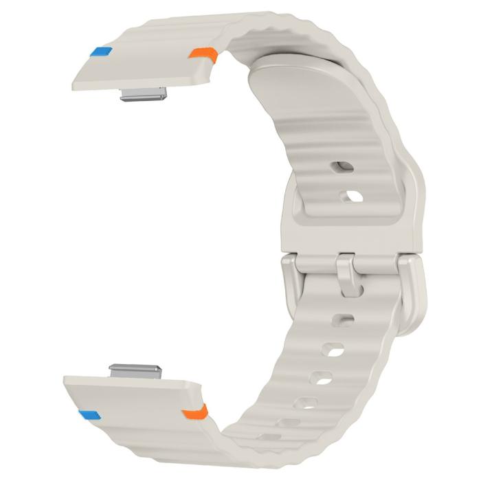 Bild 3, Huawei Watch Fit 4 Pro / 4 / 3 Klockarmband Wave Silikon Starlight