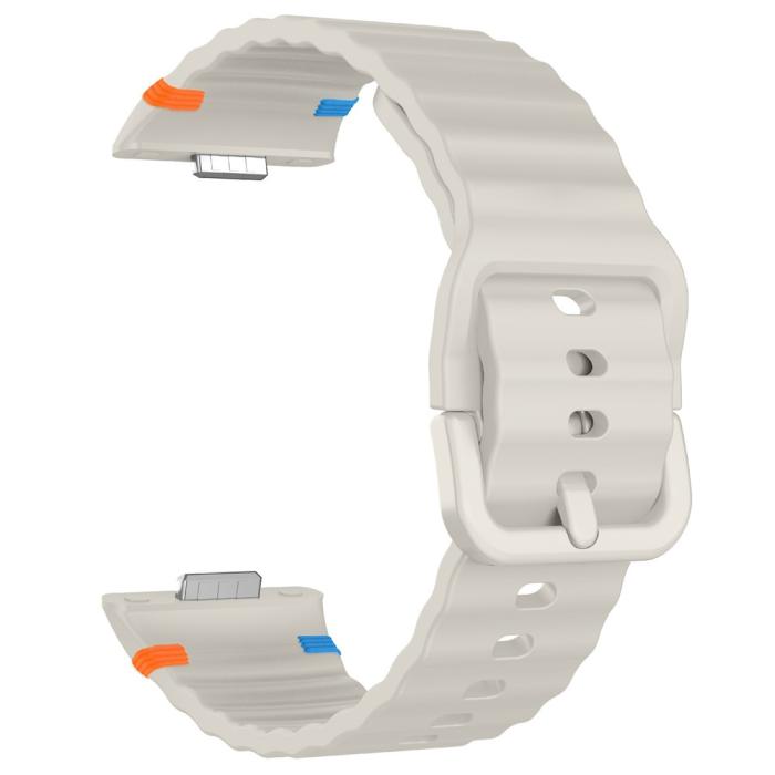 Bild 4, Huawei Watch Fit 4 Pro / 4 / 3 Klockarmband Wave Silikon Starlight