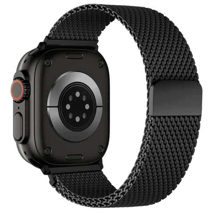 Bild 1, Apple Watch 38/40/41/42 mm Armband Milanese Svart