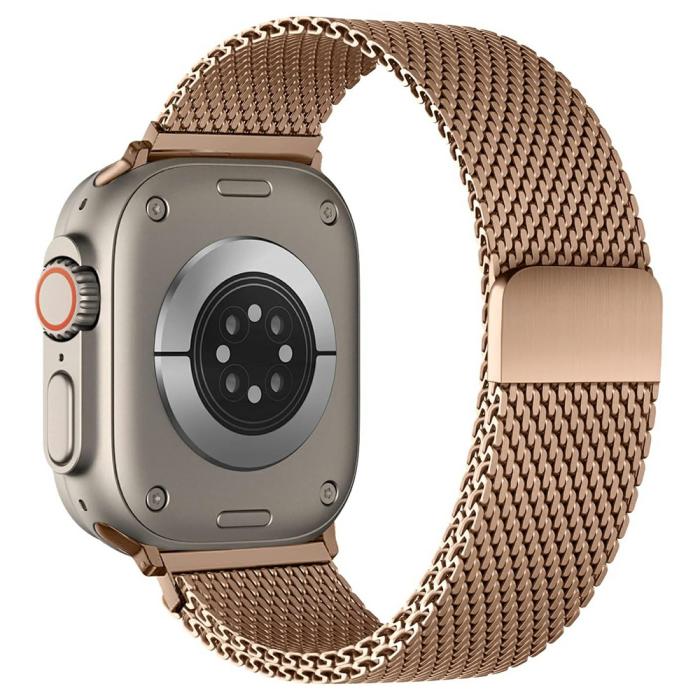 Bild 1, Apple Watch 42/44/45/46/49 mm Armband Milanese Roséguld