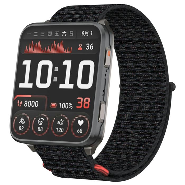 Bild 2, Garmin Venu X1 Armband Nylon Loop Svart