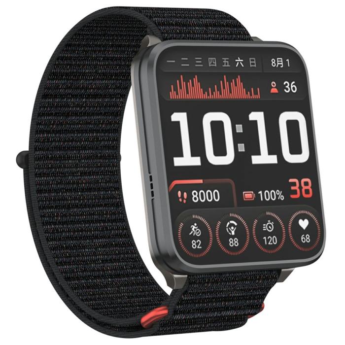 Bild 3, Garmin Venu X1 Armband Nylon Loop Svart