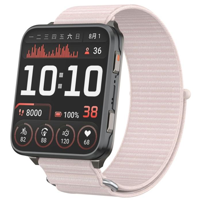 Bild 2, Garmin Venu X1 Armband Nylon Loop Ljus Rosa