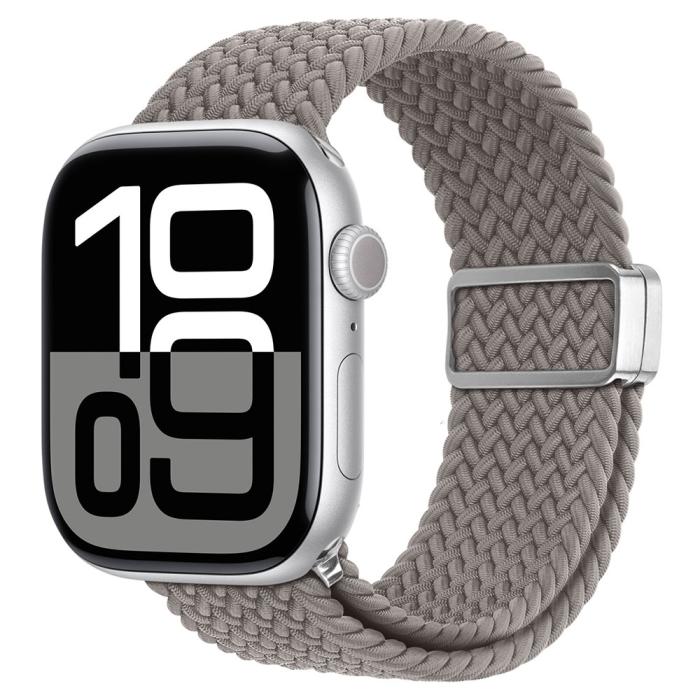 Bild 3, DUX DUCIS Apple Watch 38/40/41/42 mm Armband Flätat Grå