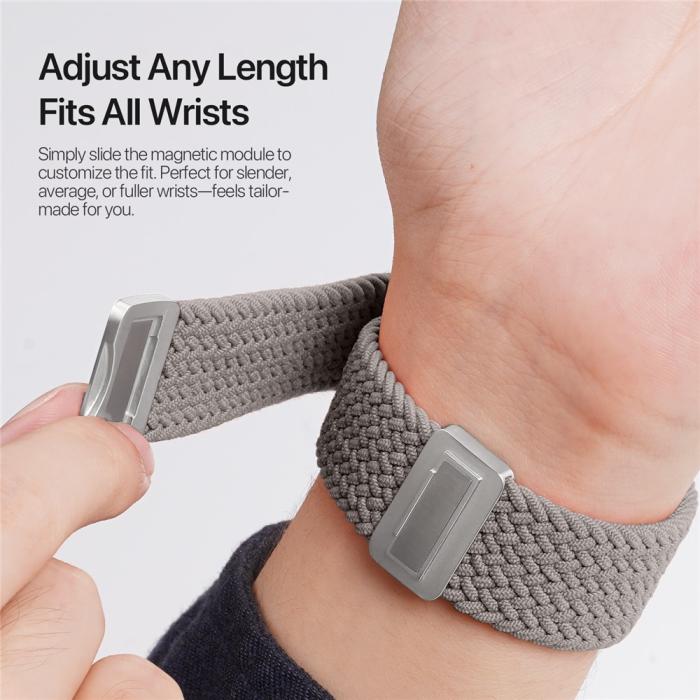 Bild 5, DUX DUCIS Apple Watch 38/40/41/42 mm Armband Flätat Grå
