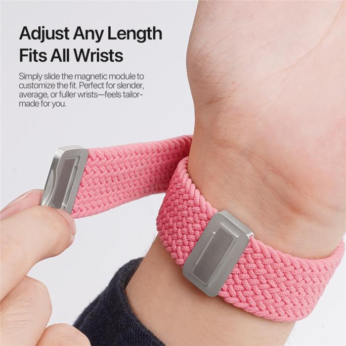 Bild 5, DUX DUCIS Apple Watch 38/40/41/42 mm Armband Flätat Rosa