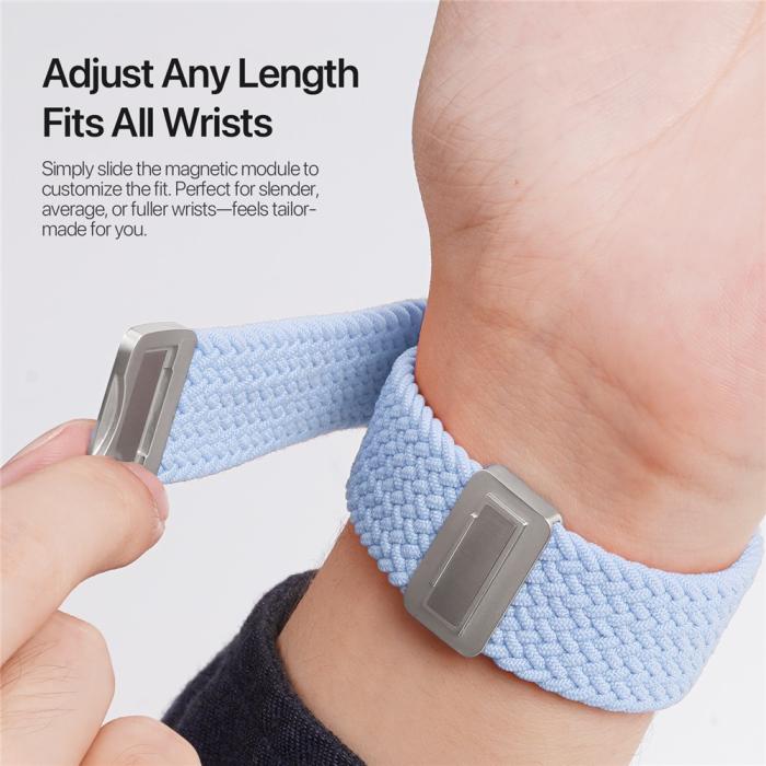 Bild 5, DUX DUCIS Apple Watch 38/40/41/42 mm Armband Flätat Blå