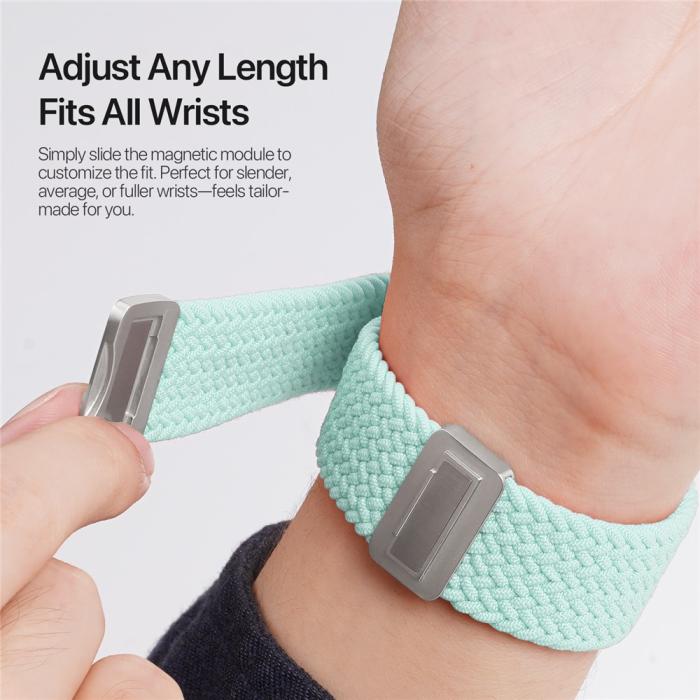 Bild 5, DUX DUCIS Apple Watch 38/40/41/42 mm Armband Flätat Grön