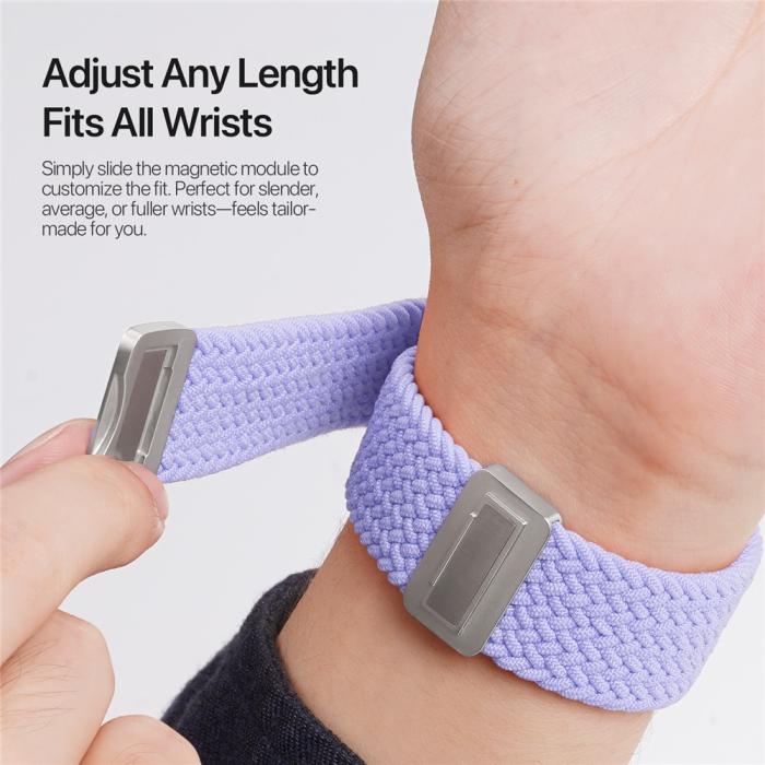 Bild 5, DUX DUCIS Apple Watch 38/40/41/42 mm Armband Flätat Lila