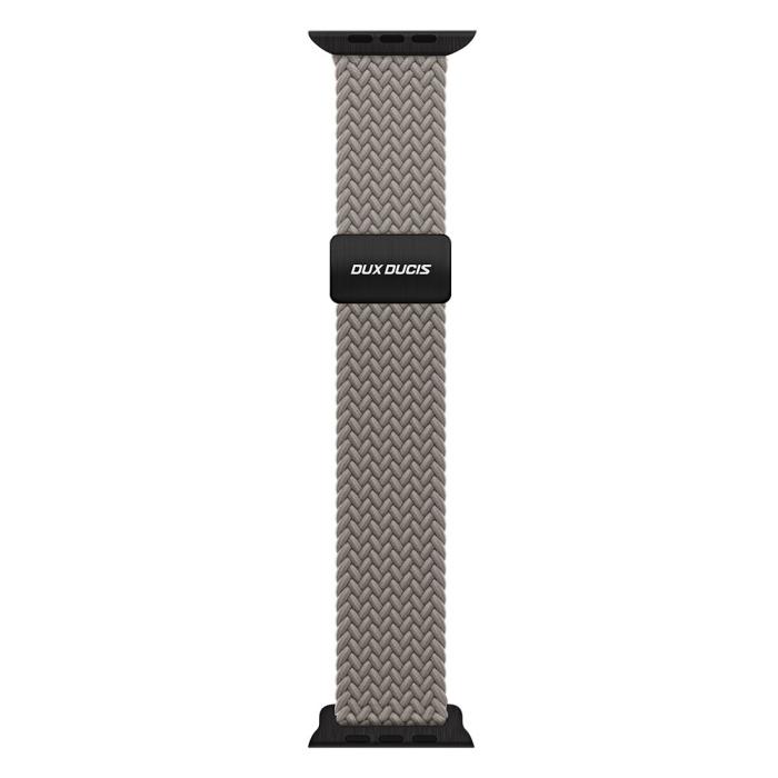 Bild 1, DUX DUCIS Apple Watch 42/44/45/46/49 mm Armband Flätat Grå