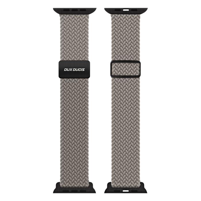 Bild 2, DUX DUCIS Apple Watch 42/44/45/46/49 mm Armband Flätat Grå