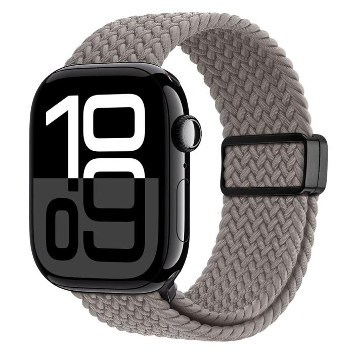 Bild 3, DUX DUCIS Apple Watch 42/44/45/46/49 mm Armband Flätat Grå