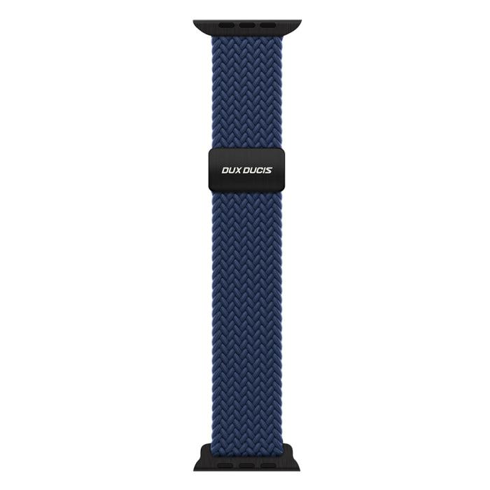 Bild 1, DUX DUCIS Apple Watch 42/44/45/46/49 mm Armband Flätat Mörk Blå