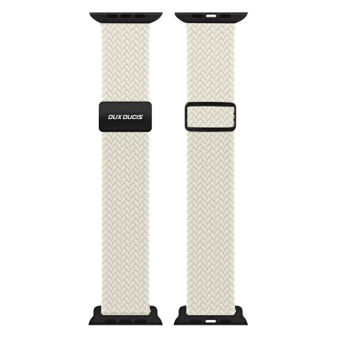 Bild 2, DUX DUCIS Apple Watch 42/44/45/46/49 mm Armband Flätat Starlight