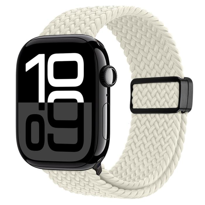 Bild 3, DUX DUCIS Apple Watch 42/44/45/46/49 mm Armband Flätat Starlight